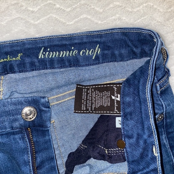 7SEVEN FOR ALL MANKIND KIMMIE CROP MID RISE SOFT STRETCH TAPERED LEG SLIM FIT - Picture 11 of 15